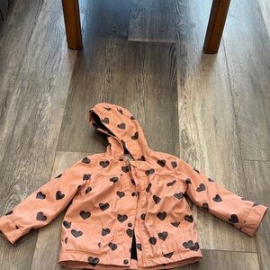 Lily & Lottie Charming Heart Pattern Kids Raincoat